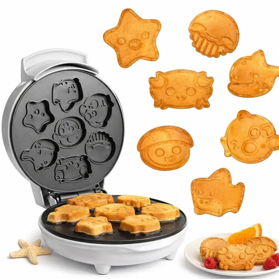 Creature Mini Waffle Maker 7 Ocean Animal Shapes Breakfast Fun