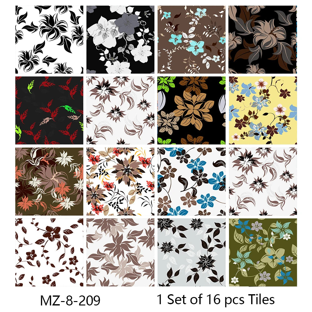 Matte Waterproof Tile Wall Sticker Peel And Stick PVC Mural