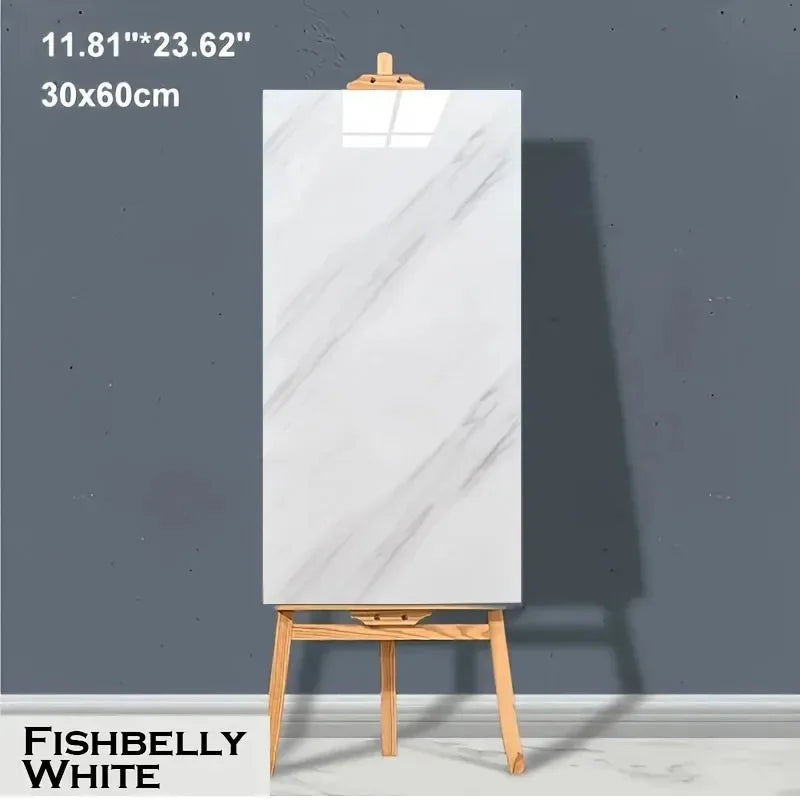 Self-Adhesive Marble PVC Floor Tiles Waterproof Peel Stick Removable