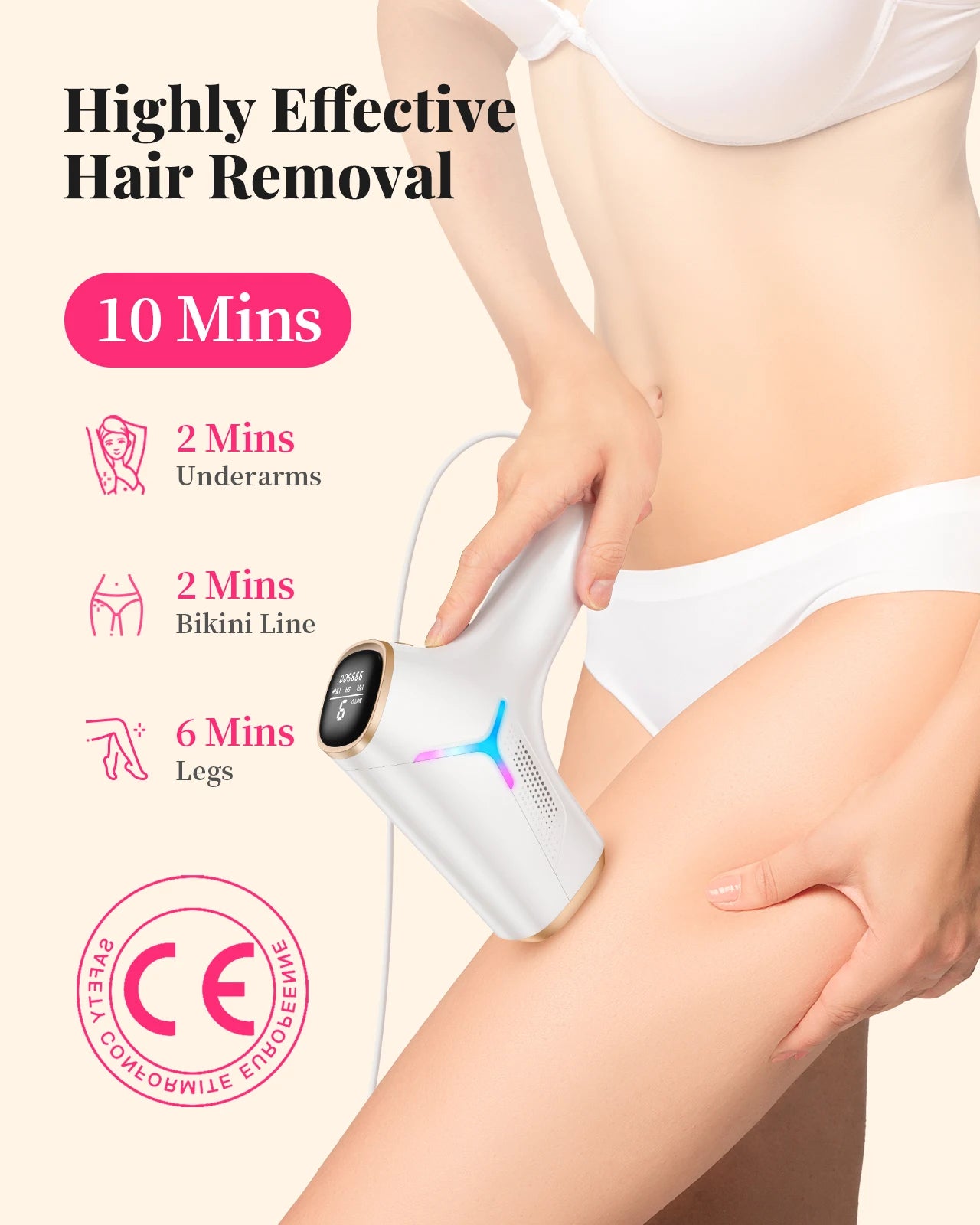 Totmizby IPL Hair Removal For Women And Men Face Body