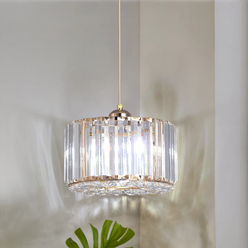 GreeLustr LED Modern Pendant Light Crystal Chandelier Ceiling Lamp