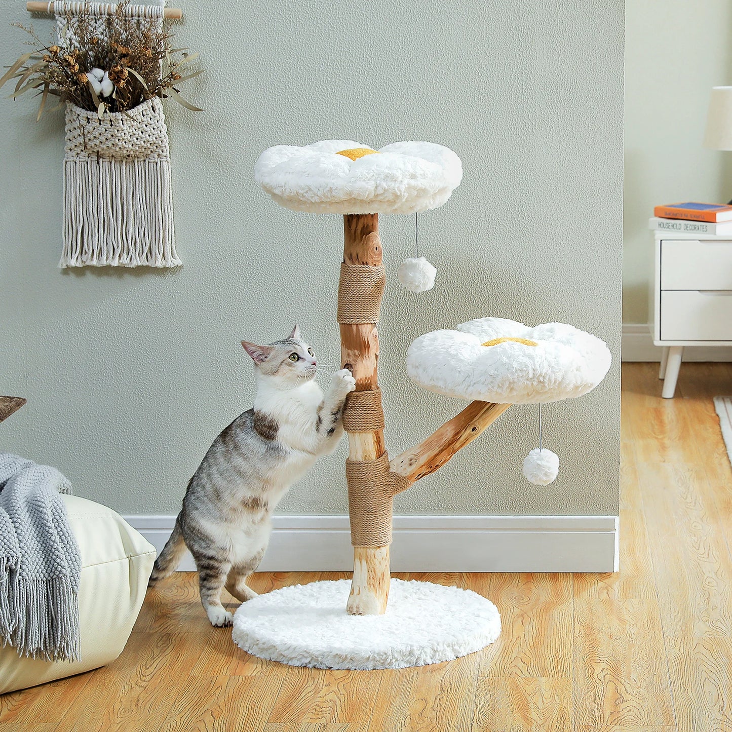 PAWZ Road Flower Cat Tree Indoor Cat Tower Perches