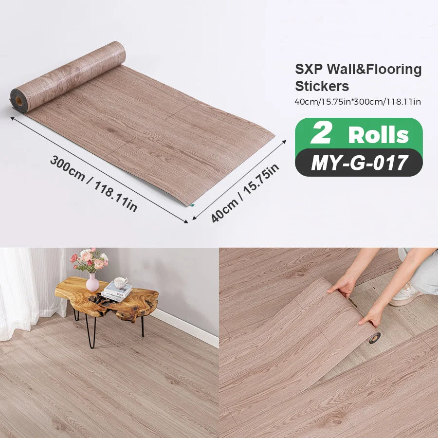 Self Adhesive Wall Floor Sticker Peel And Stick Wood Grain Marble Design