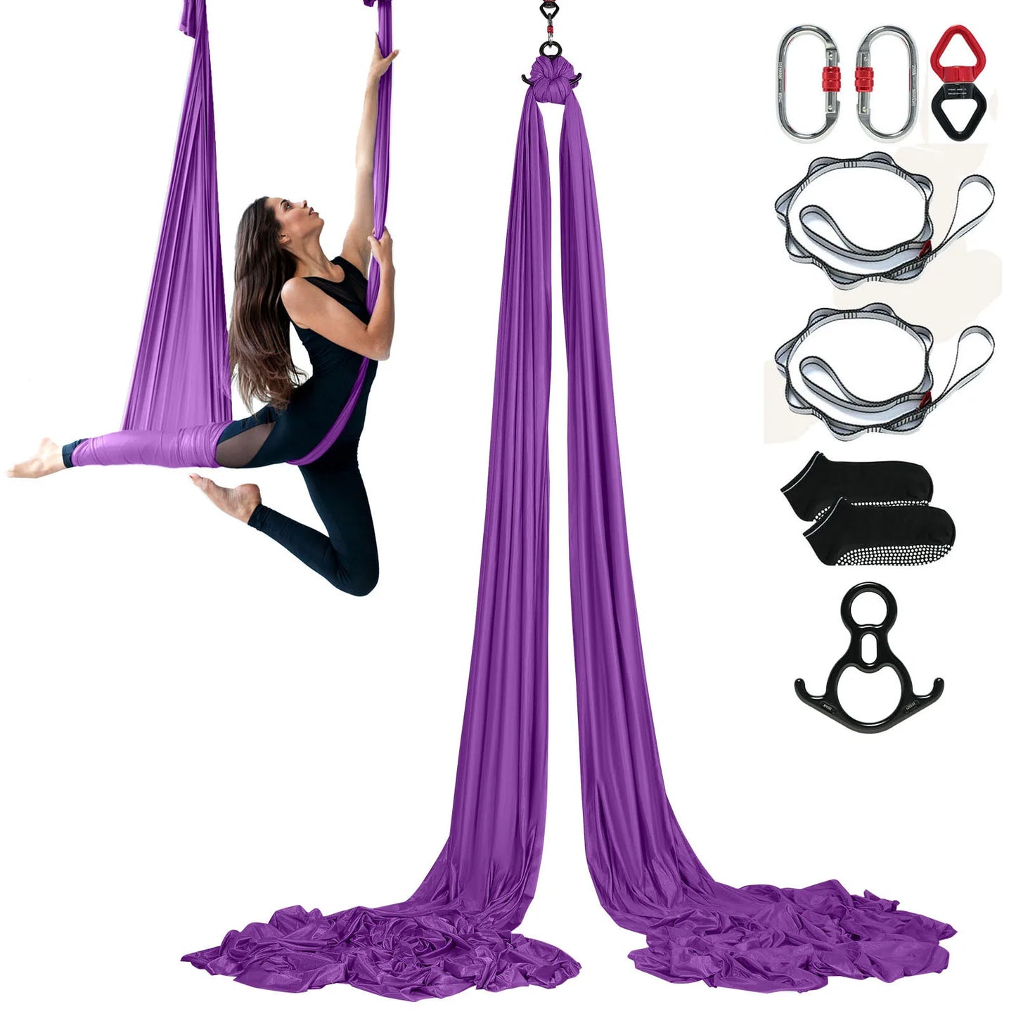 SucceBuy Aerial Yoga Hammock Starter Kit For All Levels Fitness