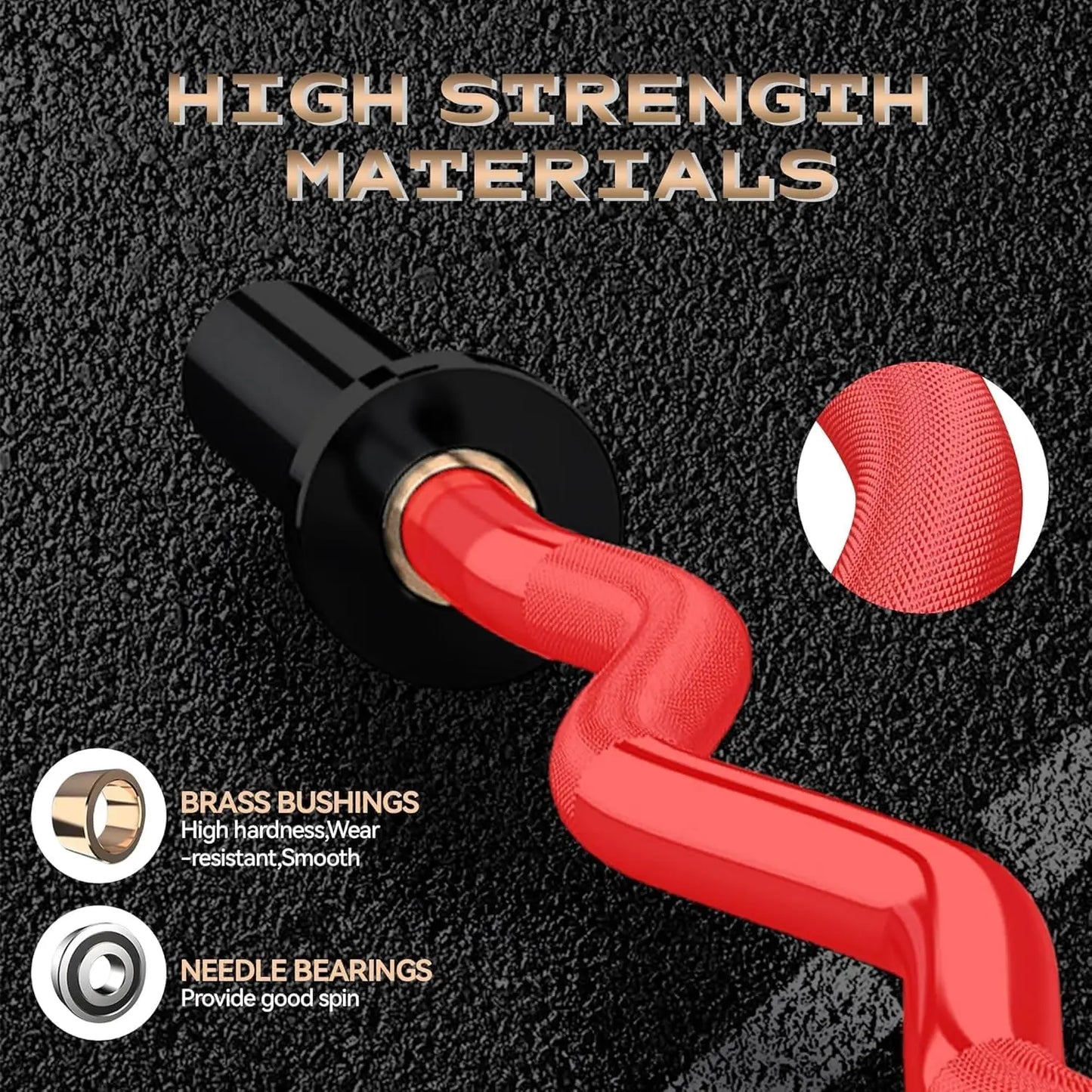 TWISTER.CK EZ Curl Barbell For Weightlifting And Powerlifting