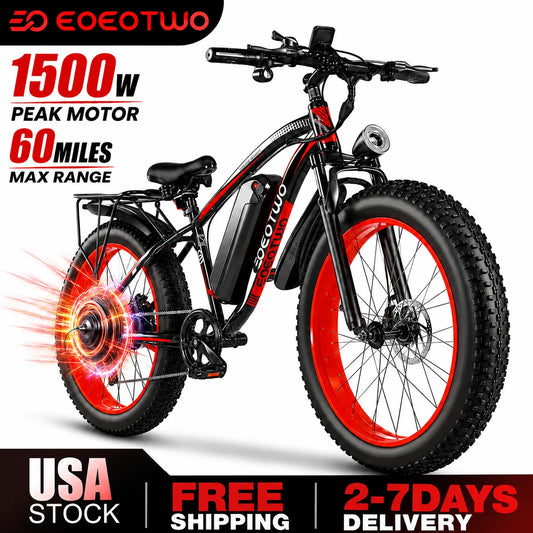 EOEOTWO E01 Fat Tire Electric Bike For Adults All Terrain