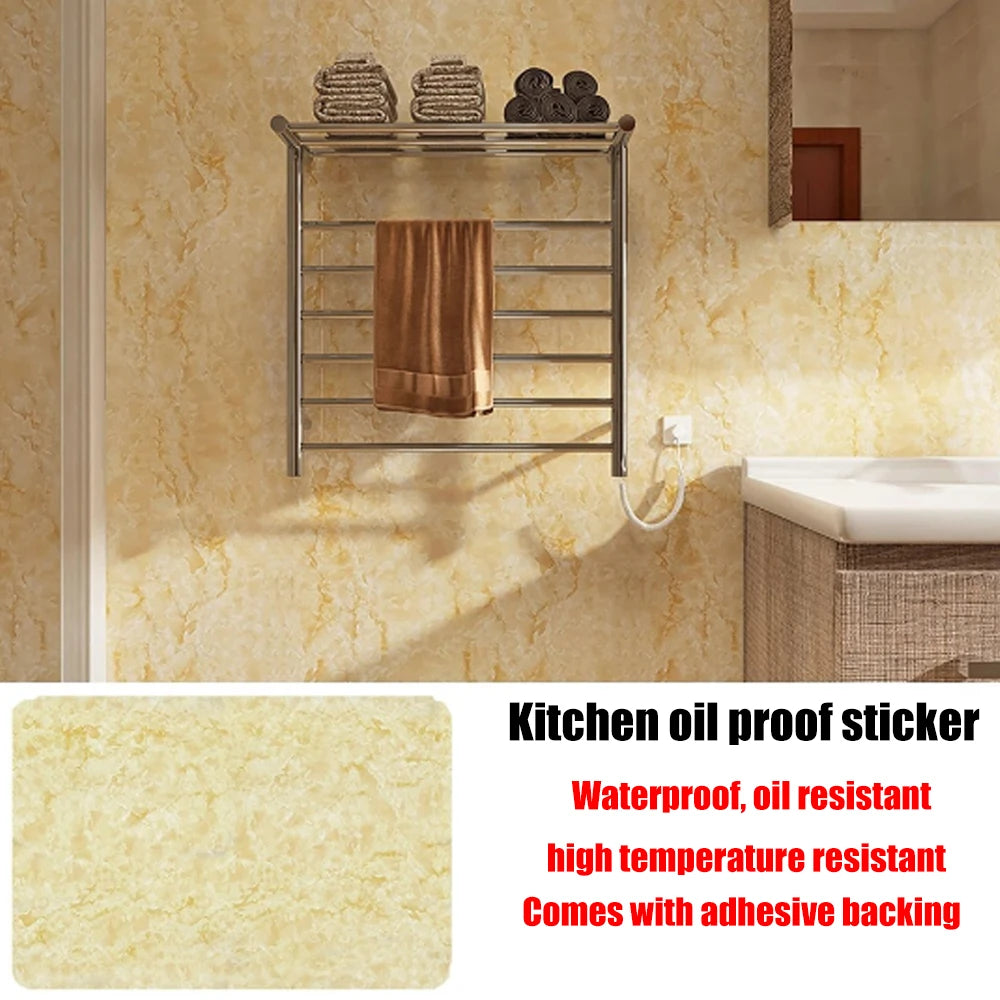 Oil Proof Kitchen Wall Stickers Self Adhesive Protective Wallpaper PVC