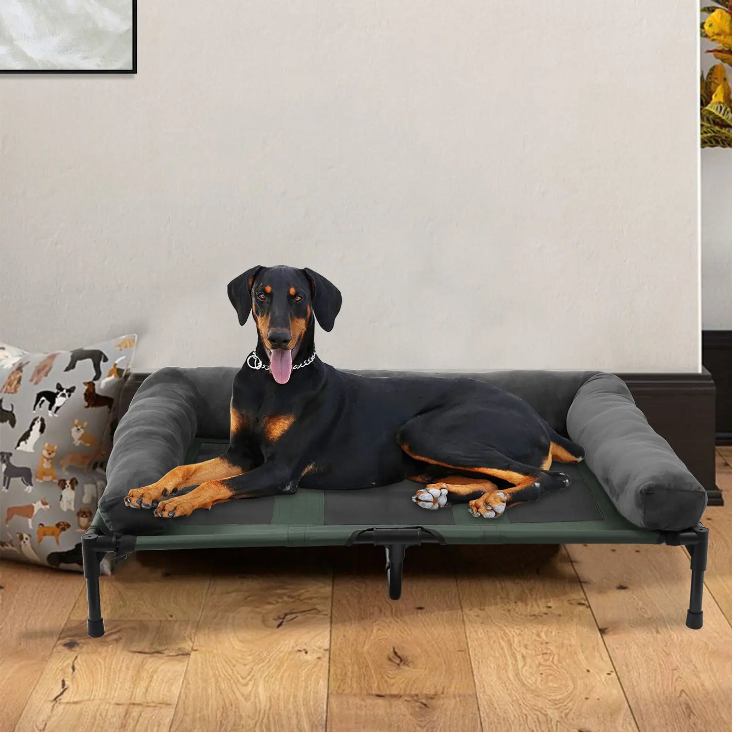 BINGOPAW Elevated Outdoor Indoor Dog Bed With Breathable Mesh