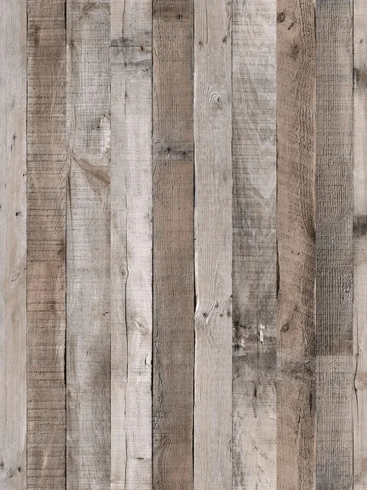 KALYNN Retro Wood Grain Peel and Stick Wallpaper