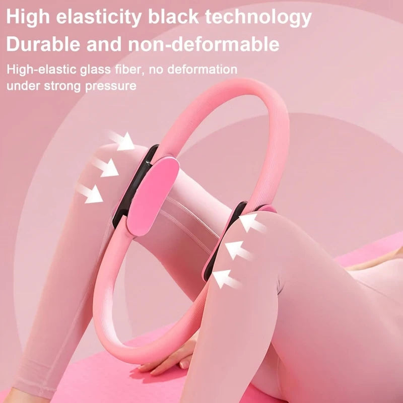 Pilates Rings Set For Home Exercise And Yoga With Handles