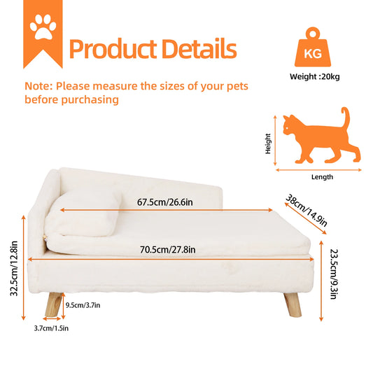 BINGOPAW Waterproof Pet Sofa Bed Raised Couch For Dogs And Cats