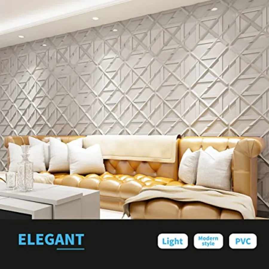 PE 3D Wall Panel Decorative Tile For Interiors And Walls