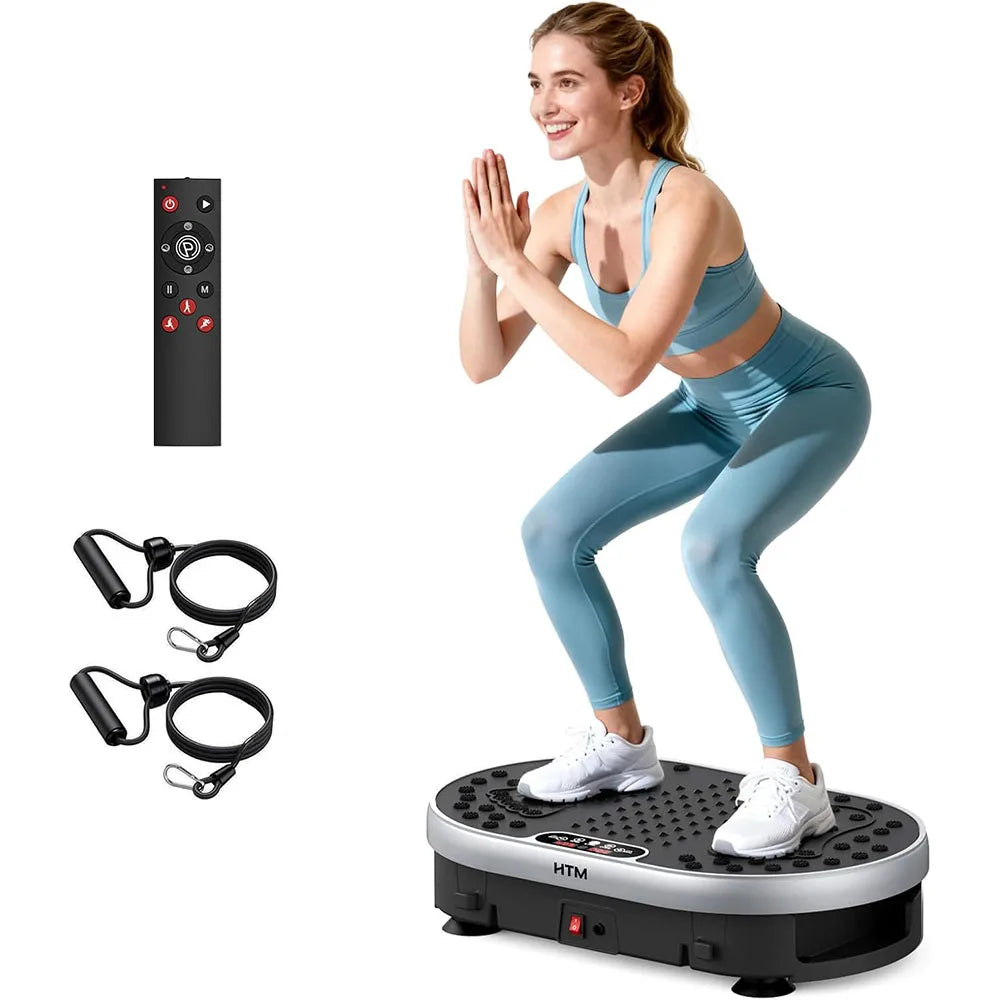 HTMM Vibration Plate High Frequency Fitness Platform With 9 Programs