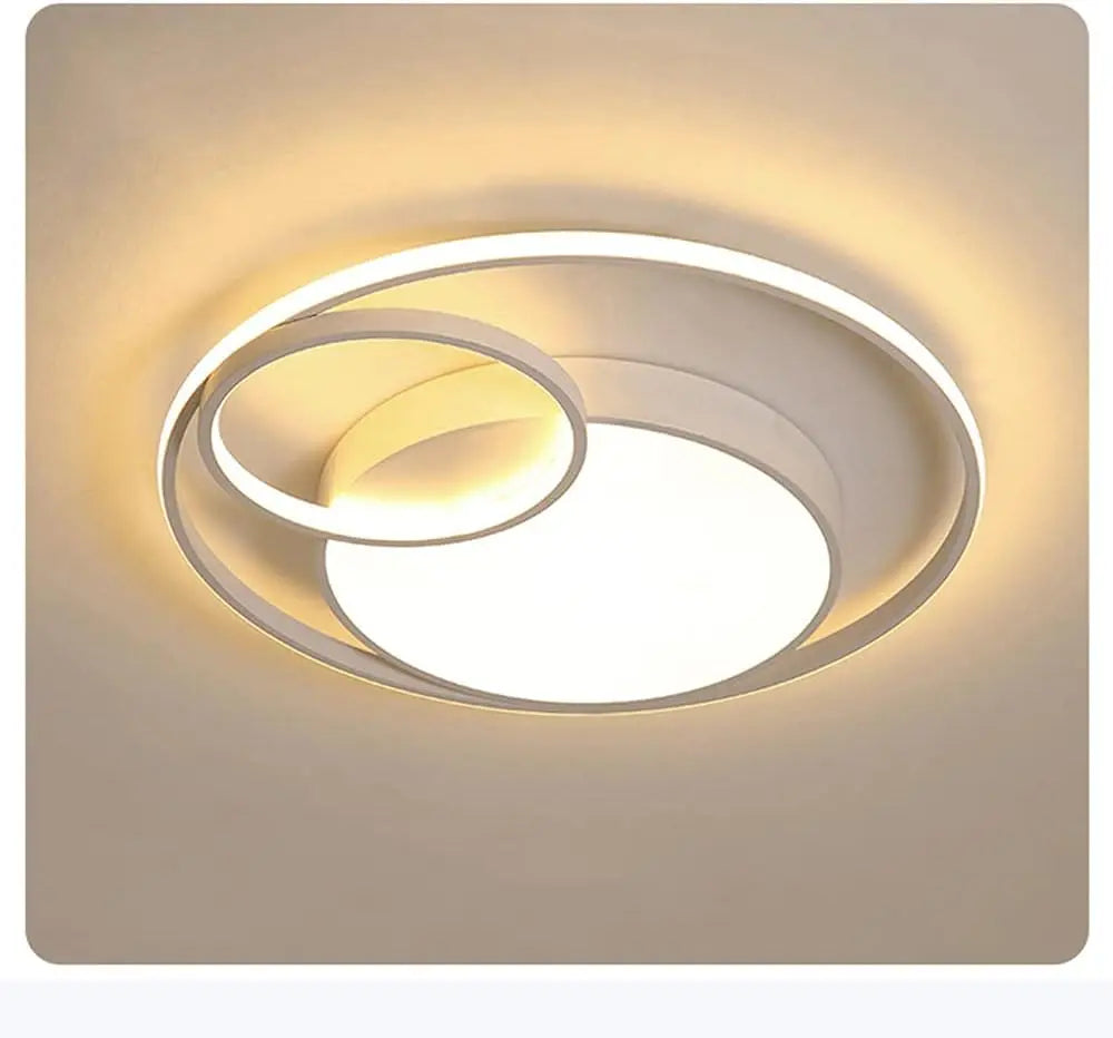 3 Rings LED Flush Mount Ceiling Light Round Chandelier Living Room
