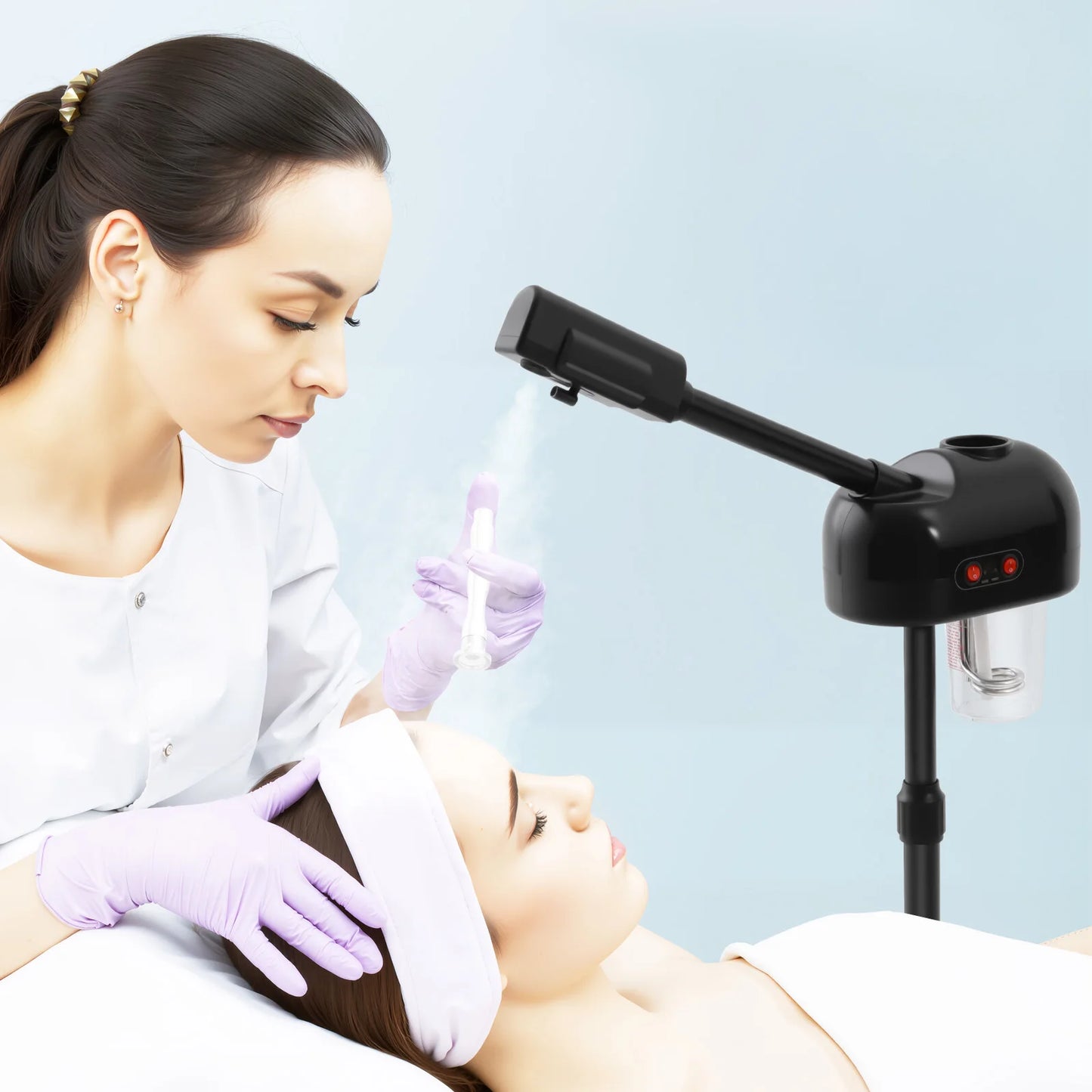 Bymaocar 800W Facial Steamer 360 Degree Skin Care Equipment