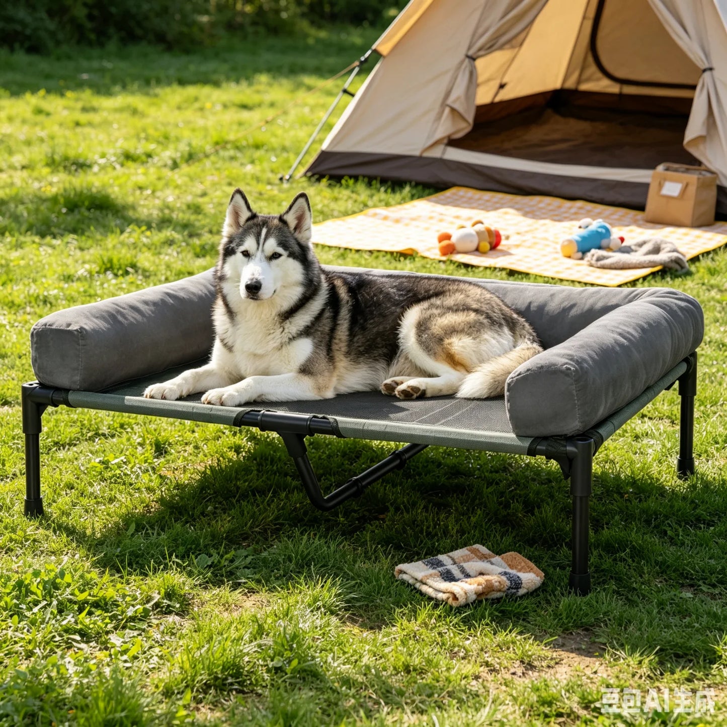BINGOPAW Elevated Outdoor Indoor Dog Bed With Breathable Mesh