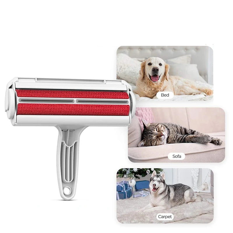 Pet Hair Remover Roller Brush For Dog Cat Fur On Car Clothing
