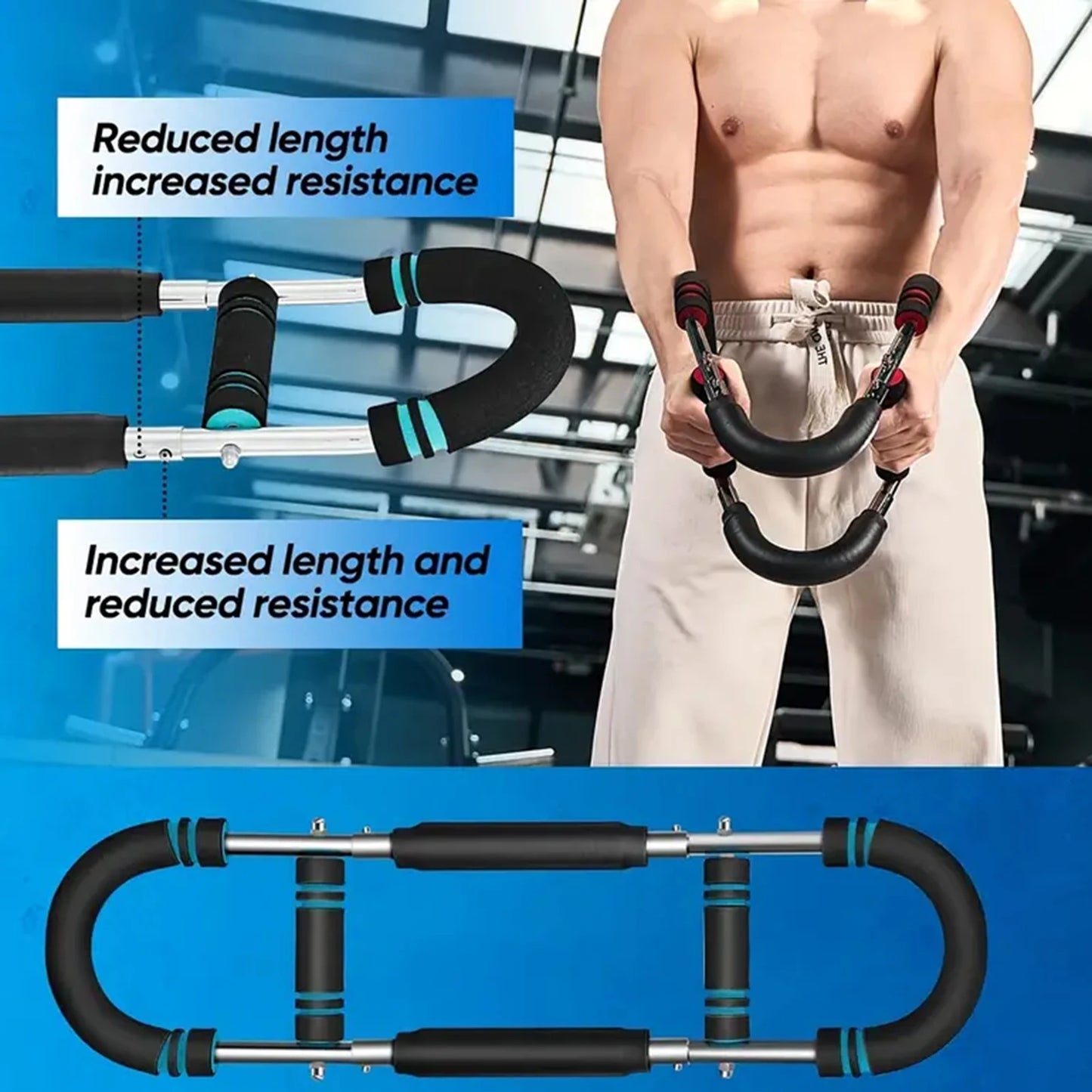 Hand Gripper Twister Arm Trainer Power Twister Bar Home Workout
